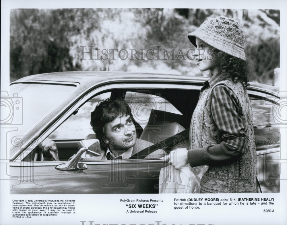1982 Press Photo  "Six Weeks"  Katherine Healy & Dudley Moore - Historic Images