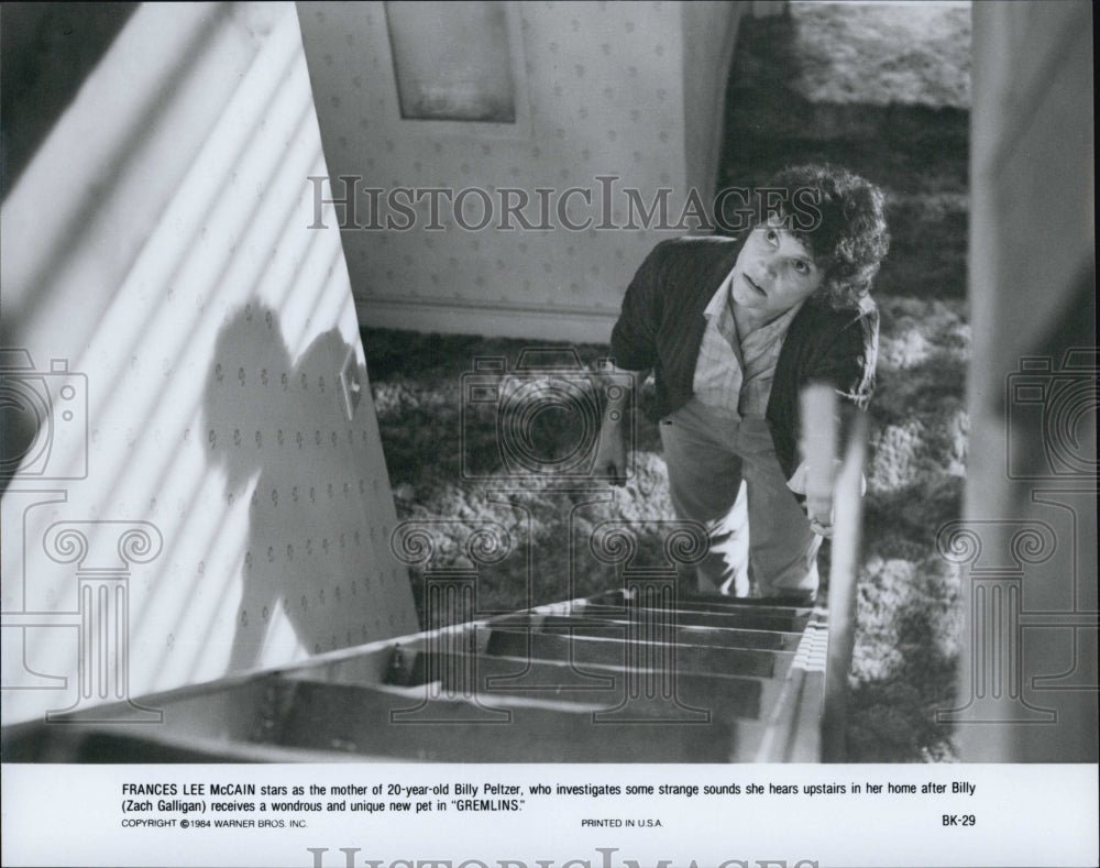 1984 Press Photo Actress Frances Lee McCain In Horror Comedy Film "Gremlins" - Historic Images