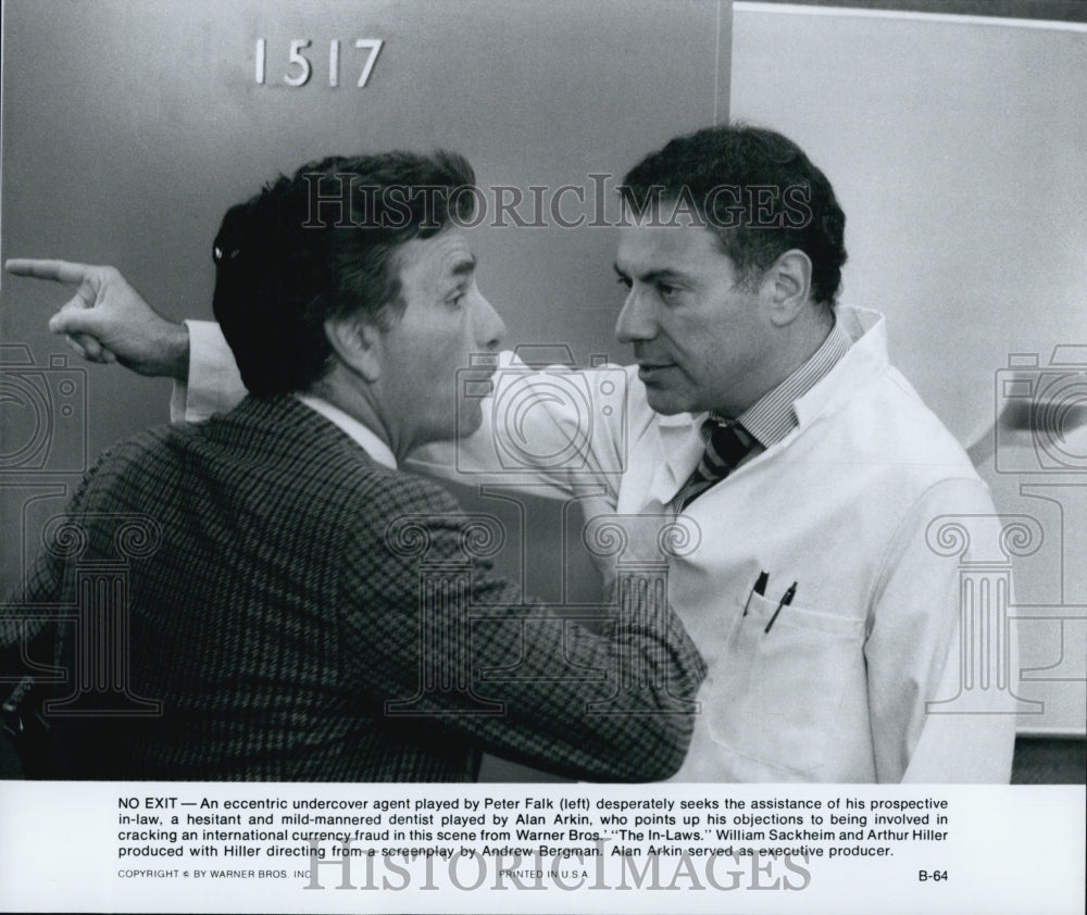 1979 Press Photo &quot;The In-Laws&quot; Peter Falk &amp;  Alan Arkin - Historic Images