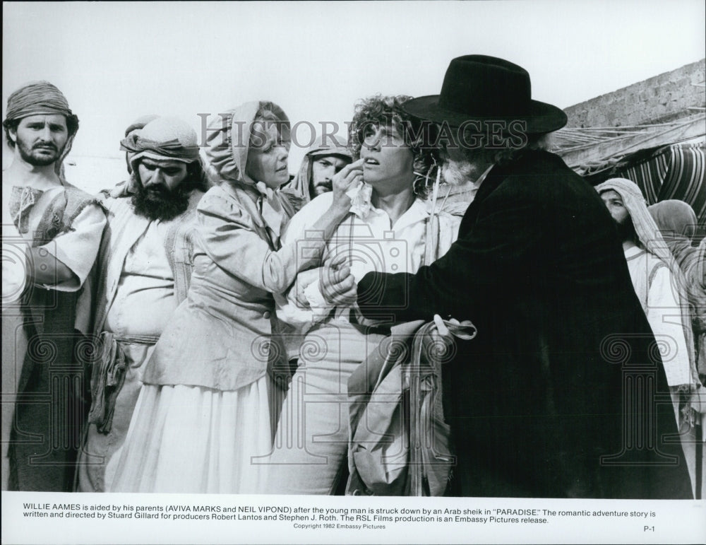 1982 Press Photo "Paradise"  Willie Ames, Aviva Marks, Neil Vipond - Historic Images