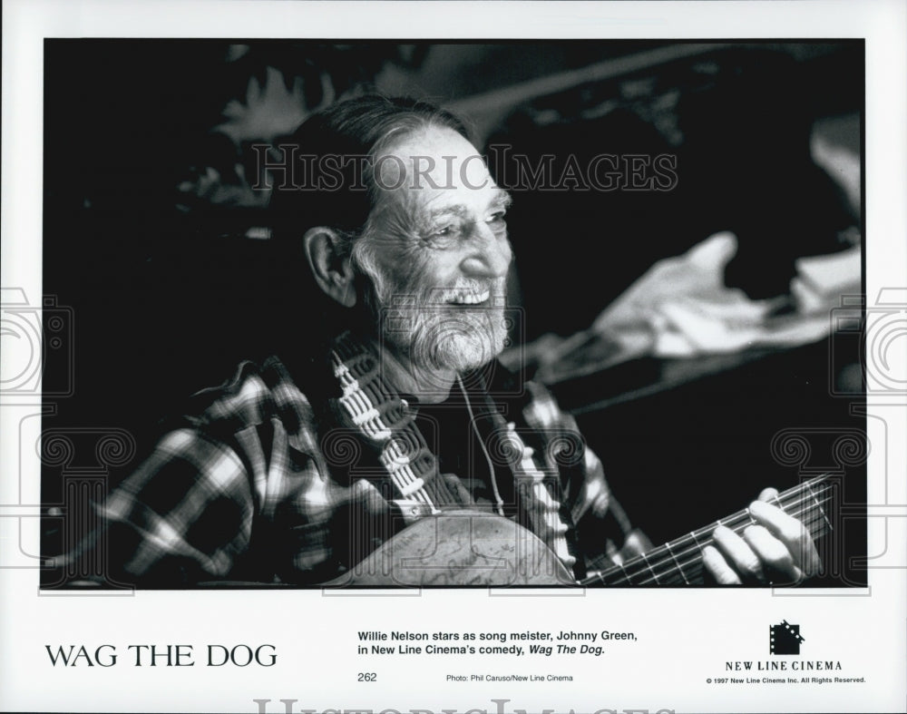 1997 Press Photo  &quot;Wag the Dog&quot;  Willie Nelson - Historic Images