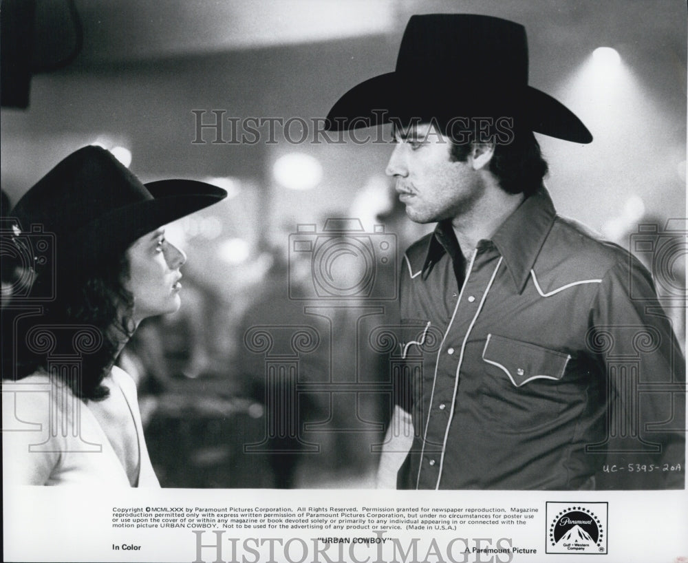 1980 Press Photo John Travolta &quot;Urban Cowboy&quot; - Historic Images