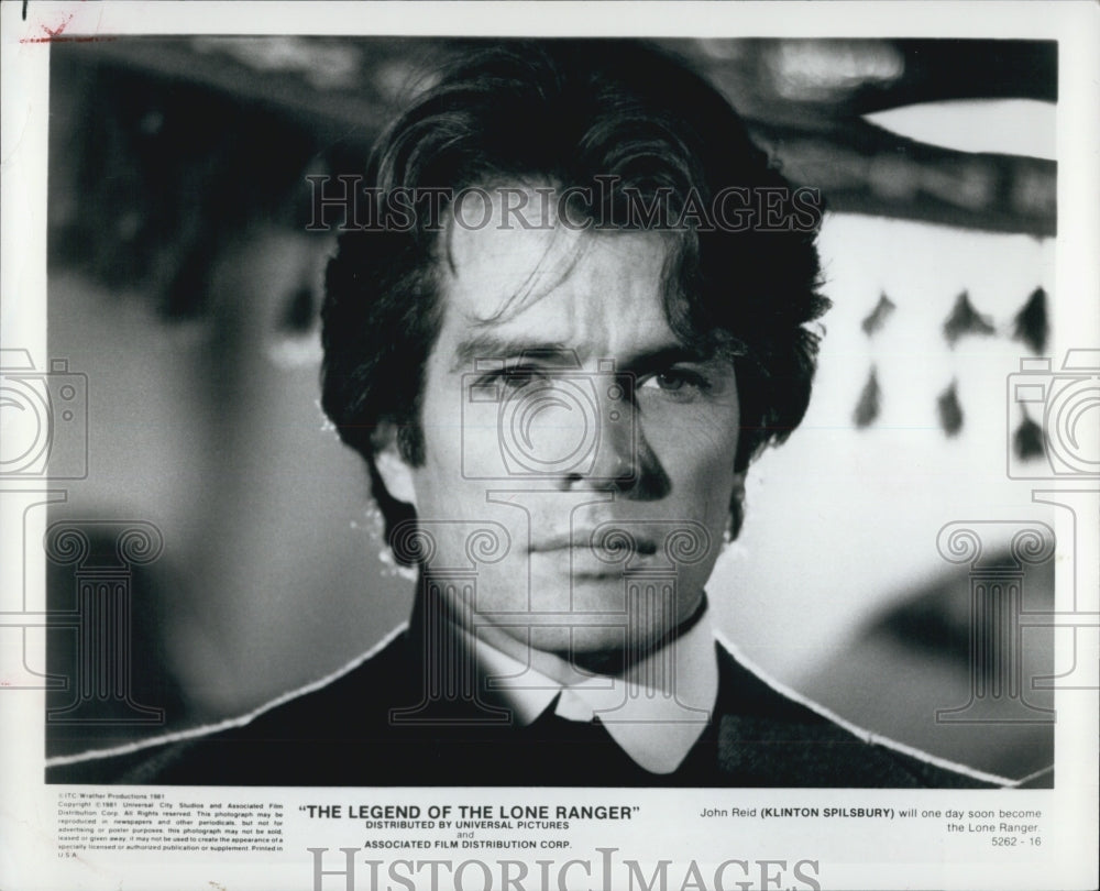 1981 Press Photo "The Legend of the Lone Ranger" Klinton Spilsbury - Historic Images