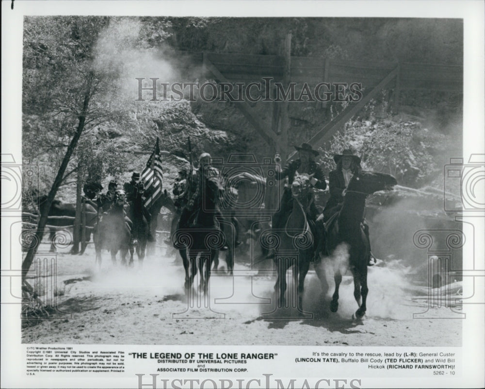 1981 Press Photo "The Legend of the Lone Ranger" Lincoln Tate,Ted Flicker - Historic Images