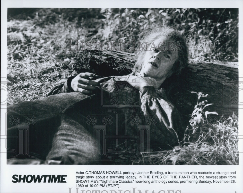 1989 Press Photo &quot;The Eyes of the Panther&quot; C. Thomas Howell stars - Historic Images