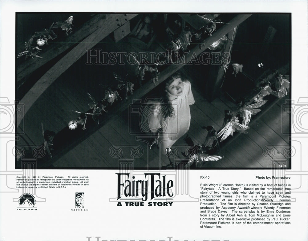 1997 Press Photo &quot;Fairy Tale A True Story&quot; Florence Hoath - Historic Images