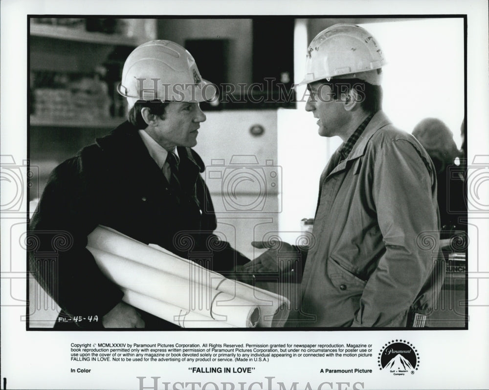 1984 Press Photo Scene From Film Falling In Love - Historic Images
