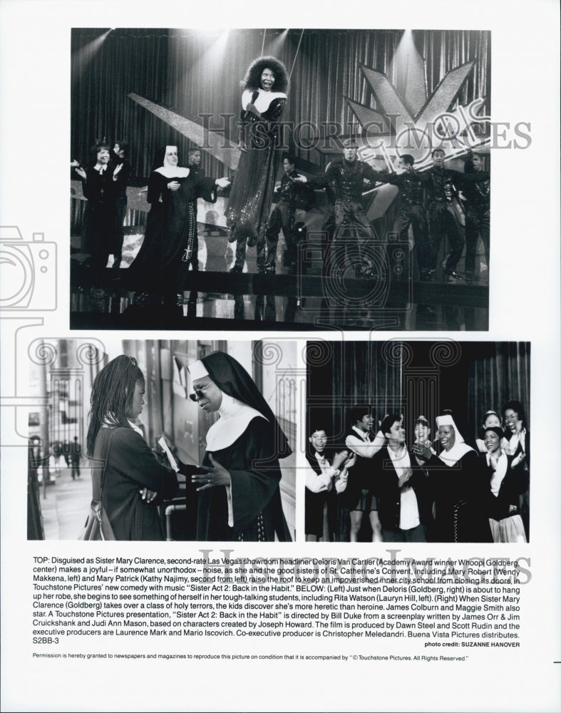 1993 Press Photo  "Sister Act 2 Back In The Habit" Whoopi Goldberg stars - Historic Images