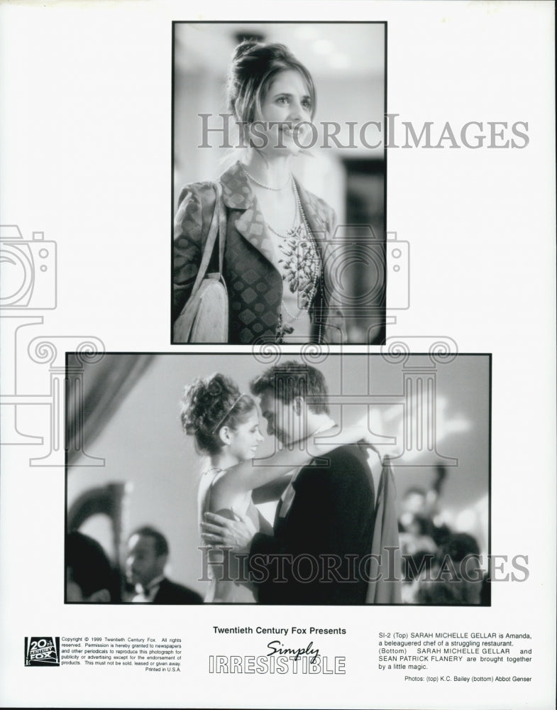 1999 &quot;Simply Irresistible&quot; Sarah Michelle Gellar, Sean Pat Flanery-Historic Images