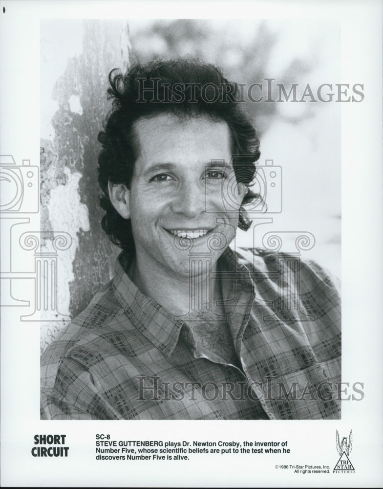 1988 Press Photo Steve Guttenberg "Short Circuit" - Historic Images