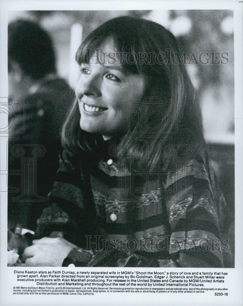 1981 Press Photo "Shoot The Moon" Faith Dunlap - Historic Images