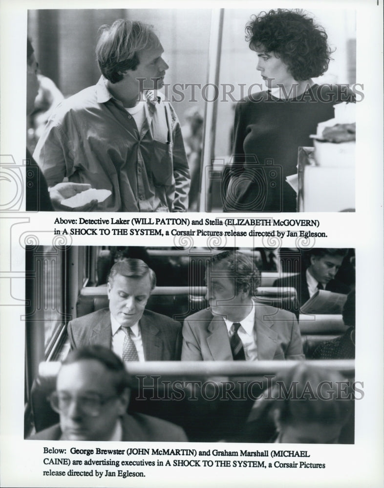 1990 Press Photo &quot;A Shock to the System&quot; Will Patton, Elizabeth McGovern - Historic Images