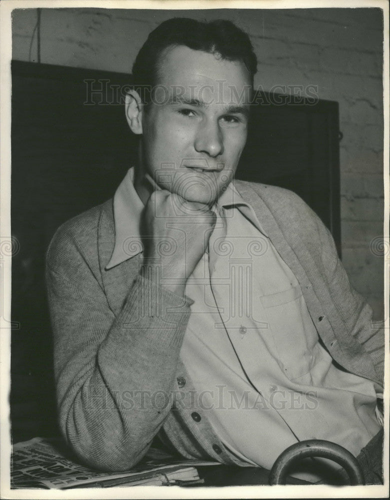 1954 Press Photo William Piddington Former Prisoner Solitary Confinement Berlin- Historic Images