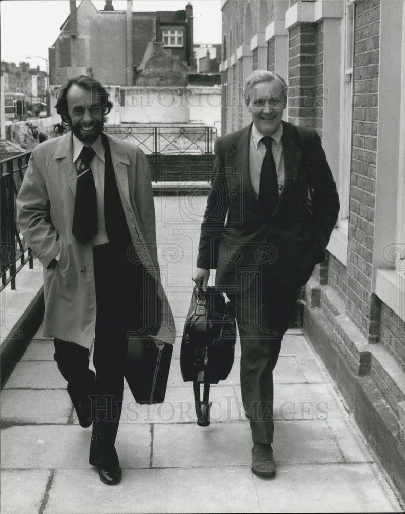 1980 Mr. Benn Arrives With Leslie Huckfield NEC Labour Party Meeting - Historic Images