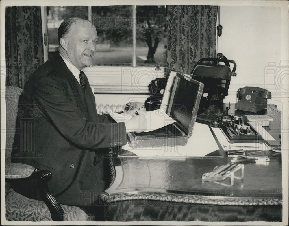 1955 Chancellor of the Exchequer ,Mr. R.A. Butler - Historic Images