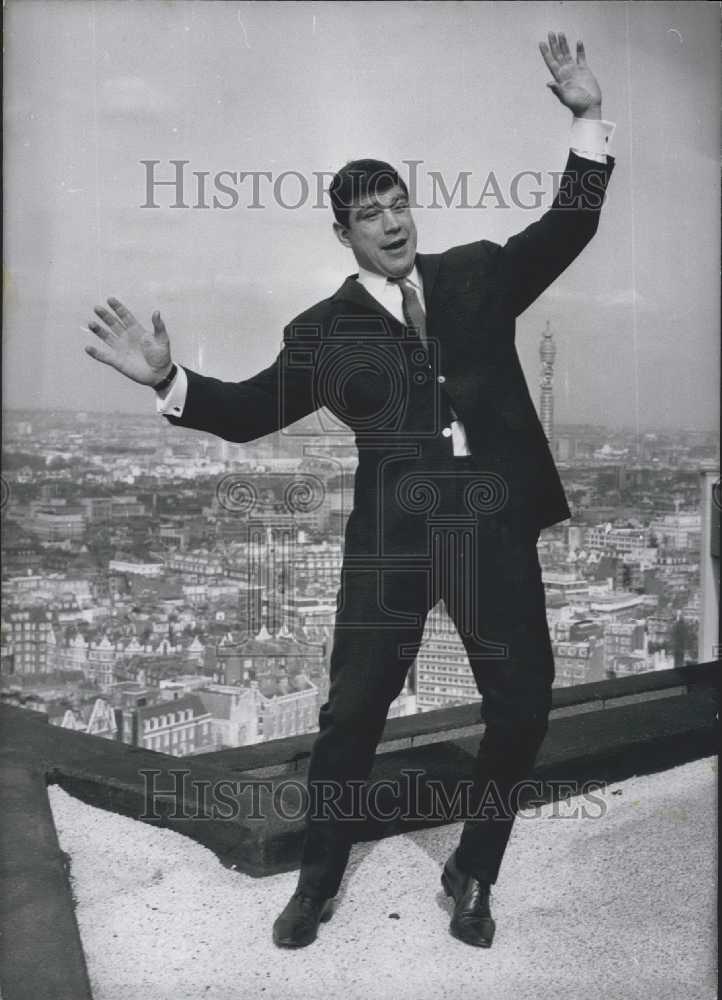 1967 Press Photo German Heavyweight Champion Boxer Karl Mildenberger in London - Historic Images