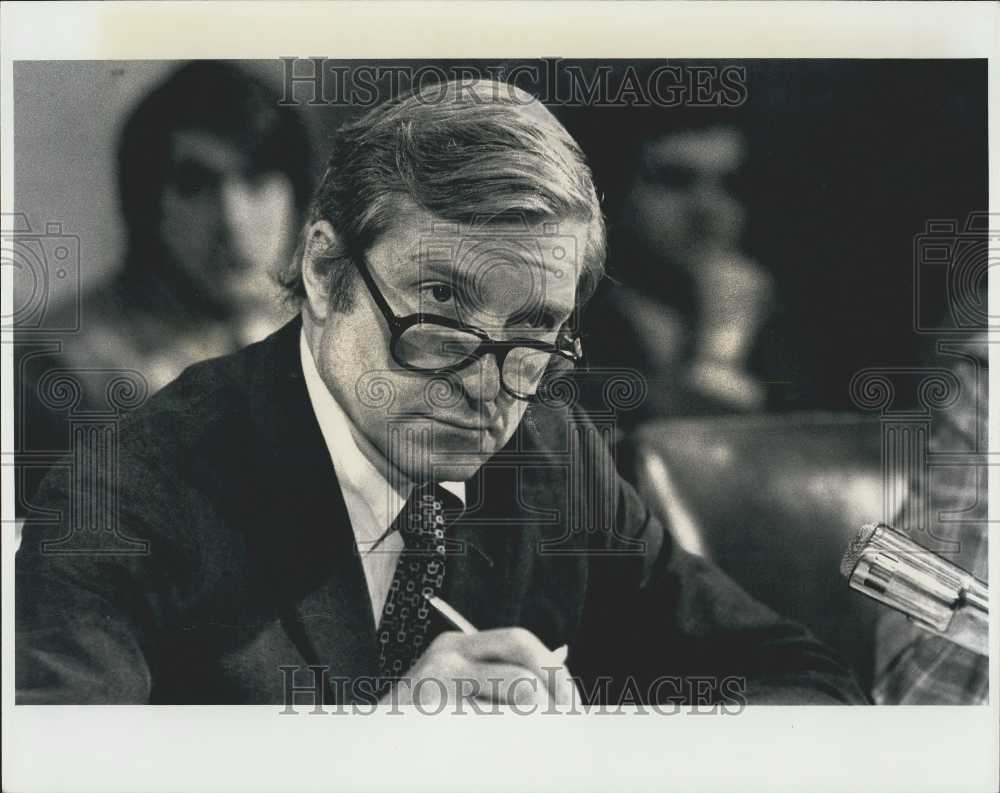 1975 Senator Charles H. Percy Ill, During Senate Hearings - Historic Images