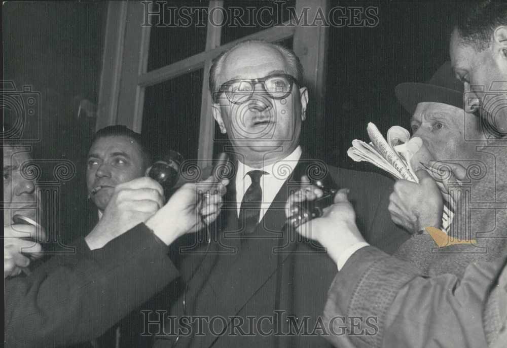 1958 Guy Mollet Accepts Council Vice President Position - Historic Images