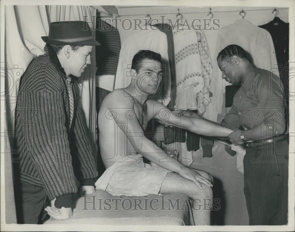 1961 Terry Downs, Willie Greene, Phil Addison, Middleweight - Historic Images