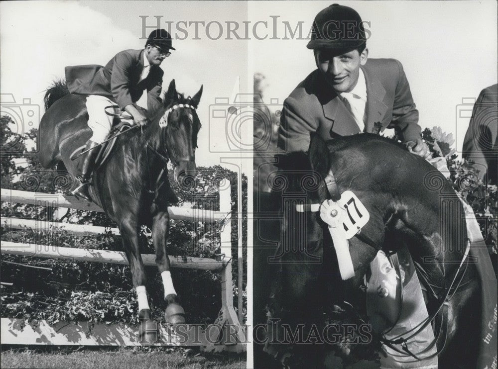 1955 World Champion Jockey Wins German Derby at Hamburg - Historic Images