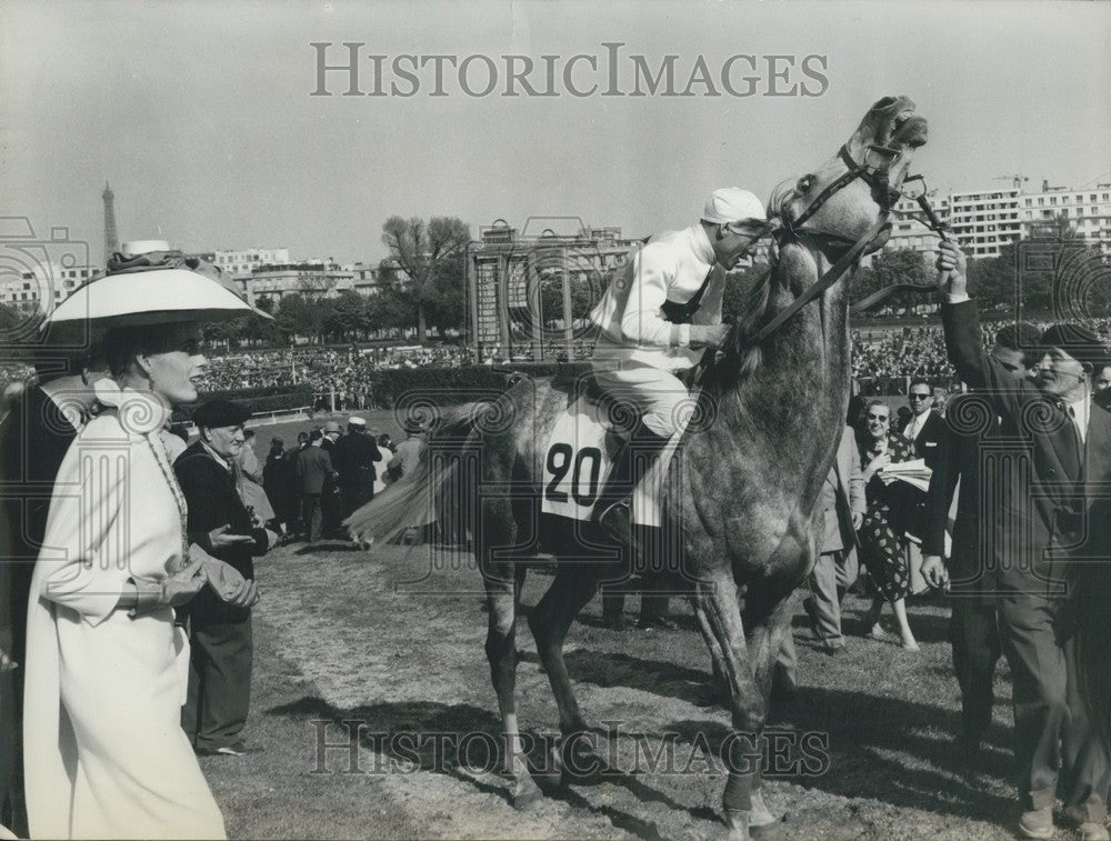 1957 Press Photo Qumillgrey, Daumas at Prix Du President De La Republique-Historic Images