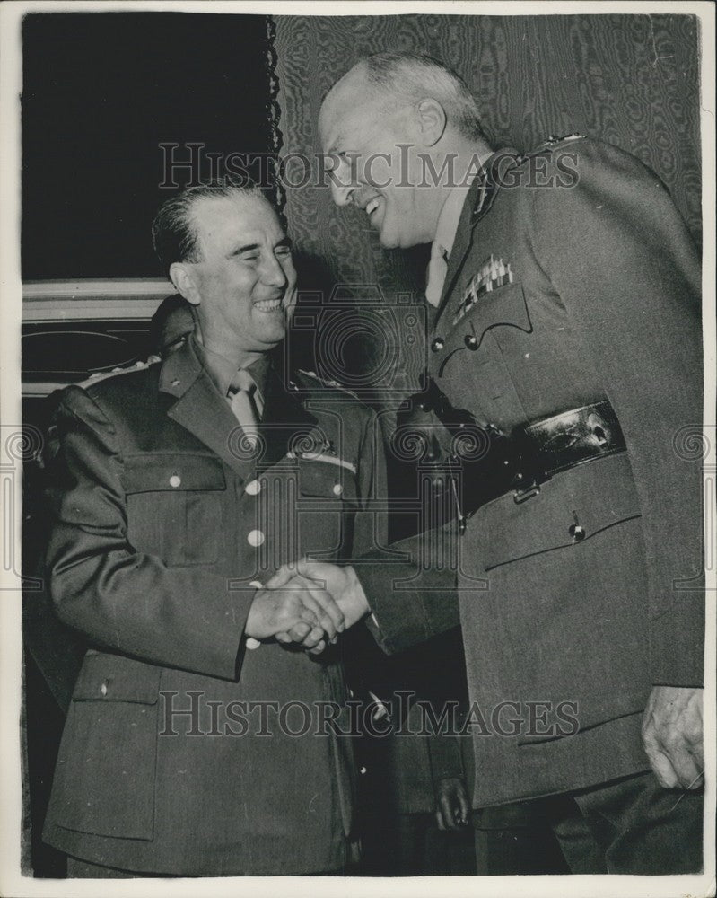 1954 Major-General de Rinsi, at Duino Castle,Trieste-Historic Images