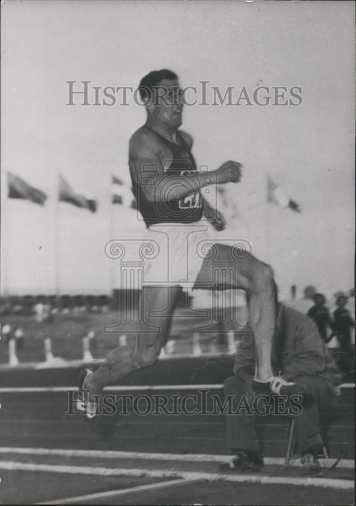 Press Photo Youth Games, Warsaw, Russian Athlete Chtcherbakov - Historic Images