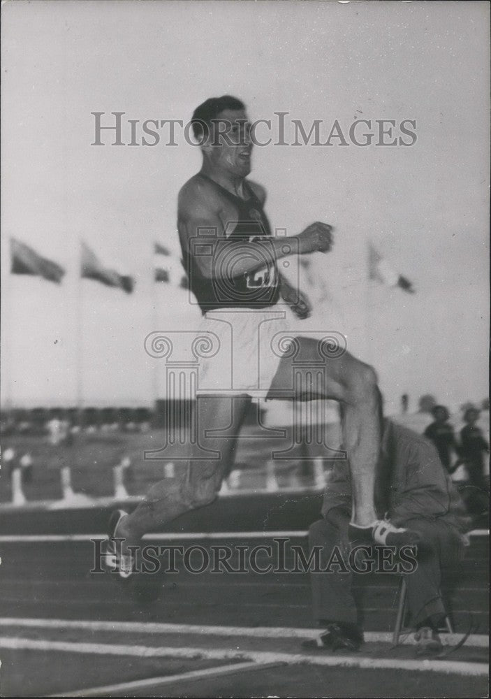Press Photo Youth Games, Warsaw, Russian Athlete Chtcherbakov - Historic Images