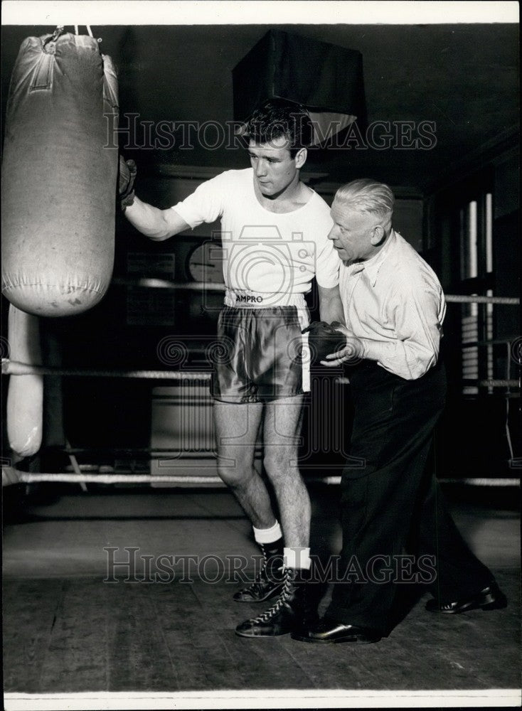 British boxer Waterman in training-Historic Images