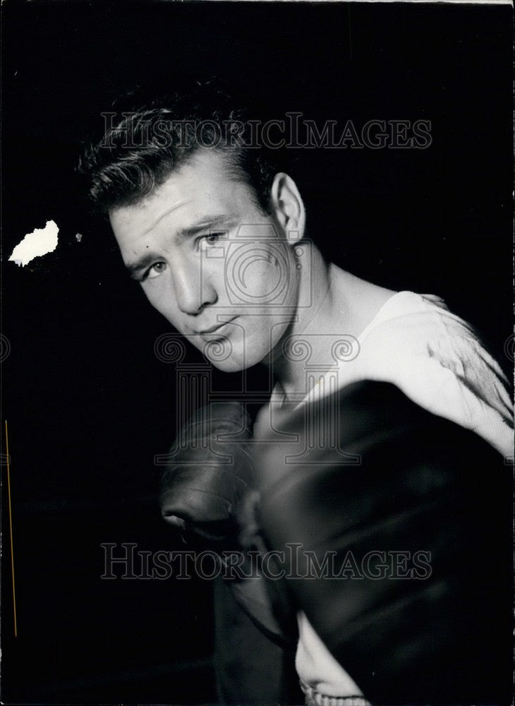 Press Photo Britain&#39;s Welterweight ,Peter Waterman - Historic Images