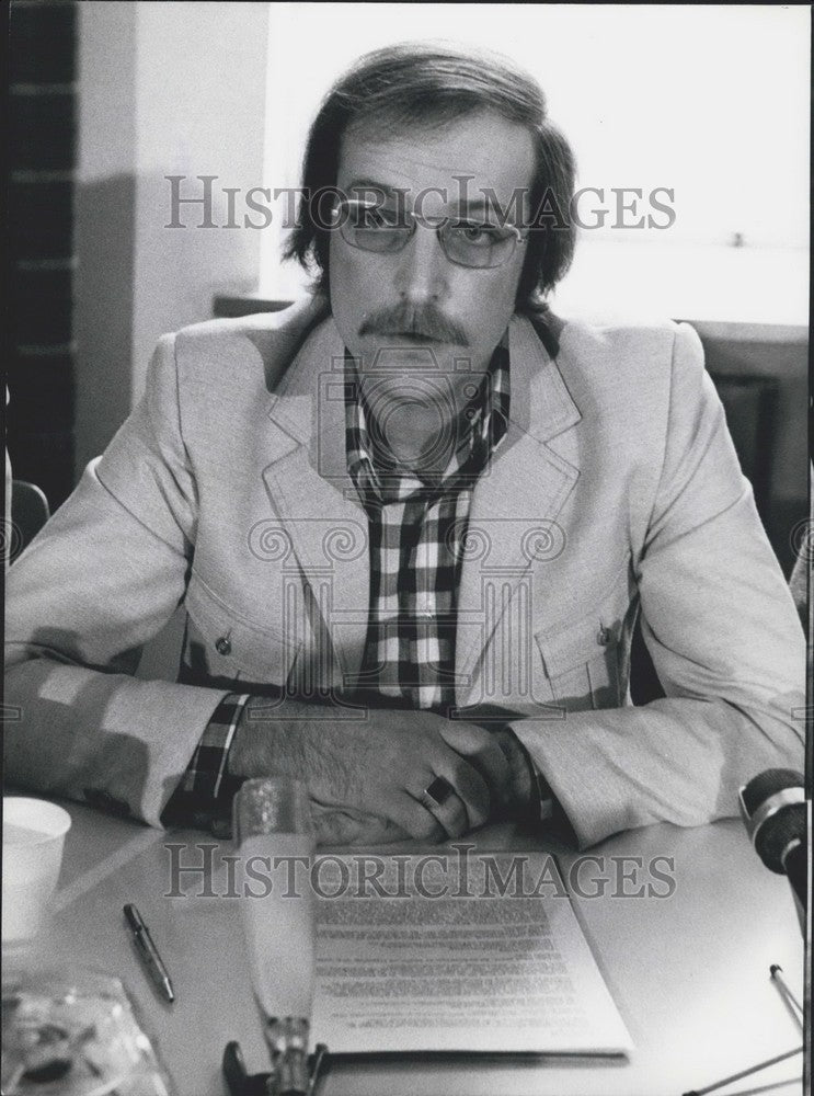 1973 German Socialist Party Frankfurt Group Leader Rainer Eckert - Historic Images