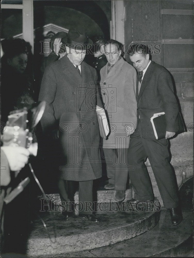 1958 M. Antoine Pinay French Foreign Minister Hotel Matignon - Historic Images