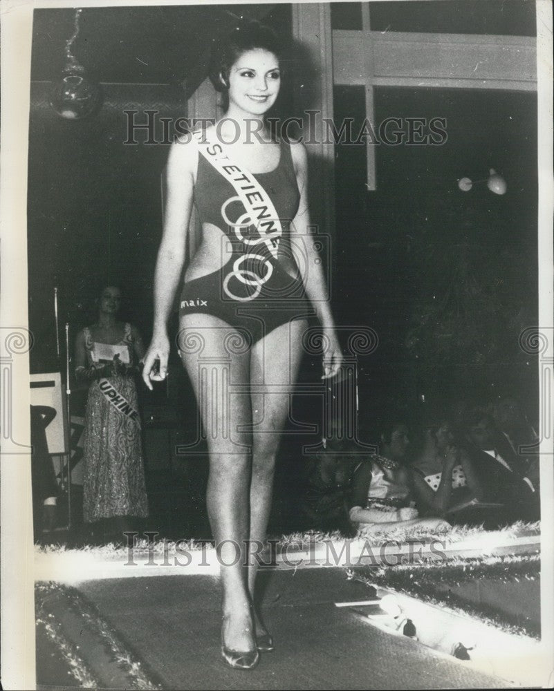 1968 17-year-old Christiane Lillio Miss France 1968-Historic Images