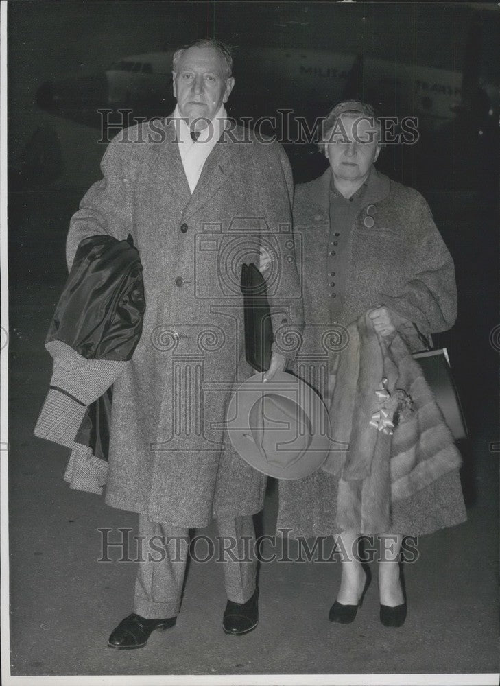 1958 Press Photo Mr, Mrs Abraham Blum - Historic Images