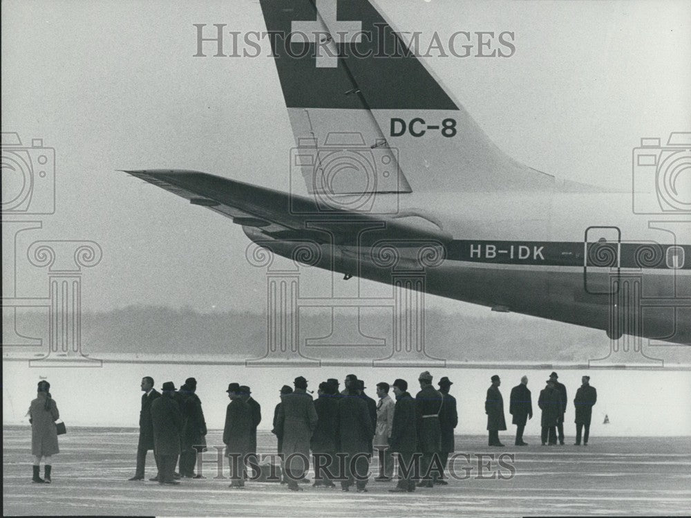 1969 Reconstruction Of El Al Hijack Attempt Swiss Air DC-8 - Historic Images