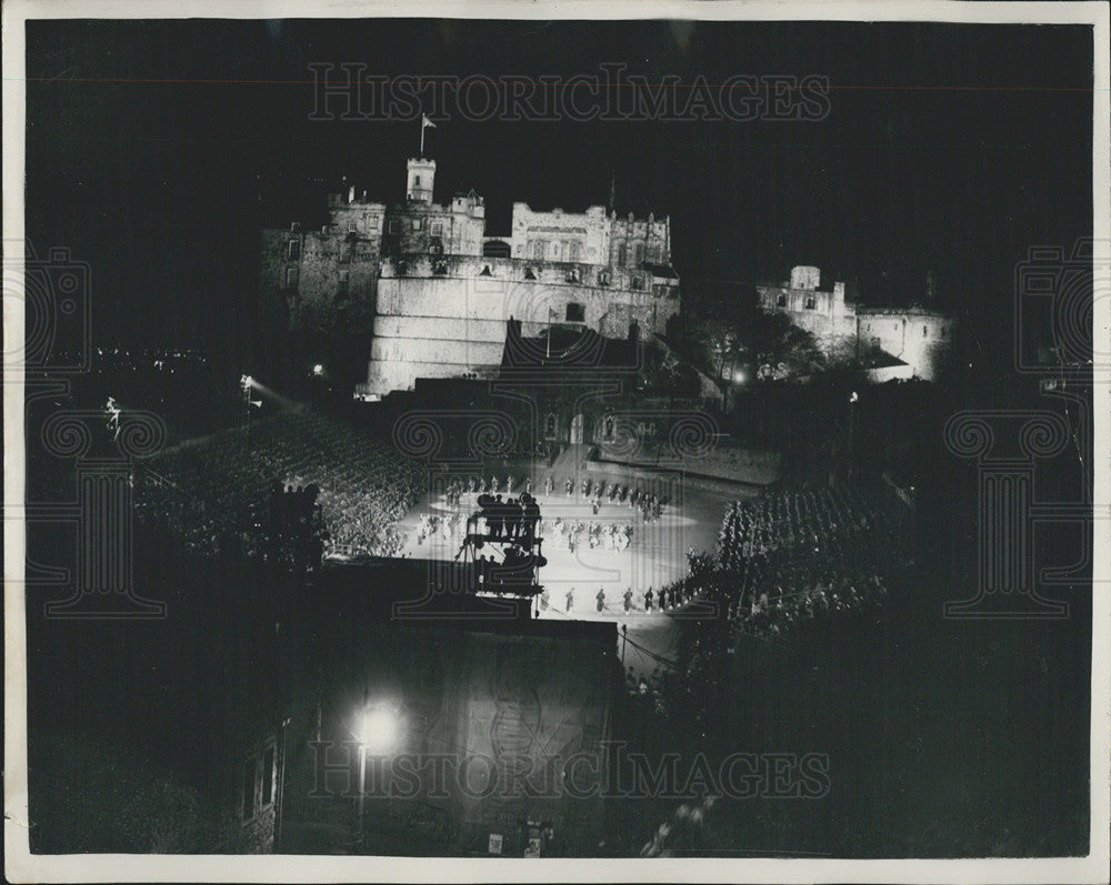 1953 Edinburgh Castle, during the Military Tattoo-Historic Images