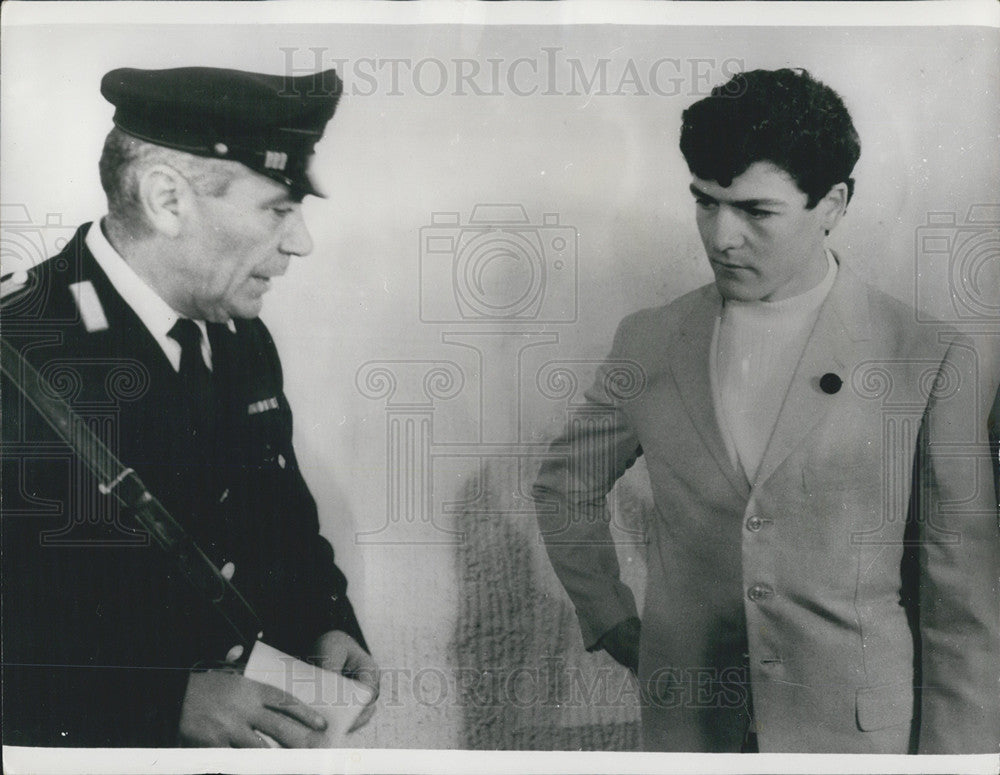 1970 Press Photo Former U.S. Marine Raphael Minichiello Sentenced Rome Hijacking-Historic Images