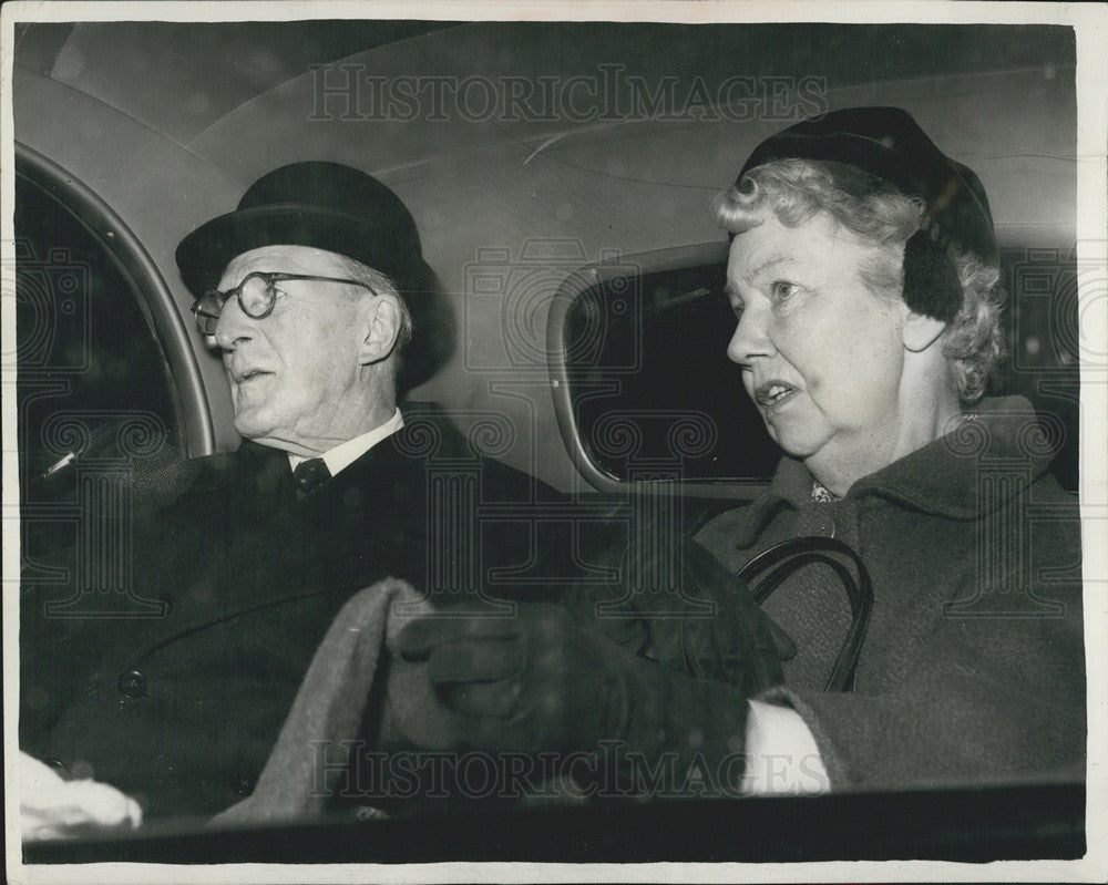 1958 Press Photo Sir Strati Ralli and Lady Ralli - Historic Images