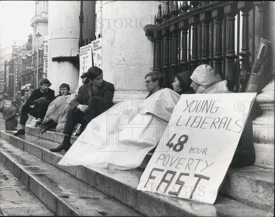 1967 Young Liberals Protest Launching Of British Submarine-Historic Images