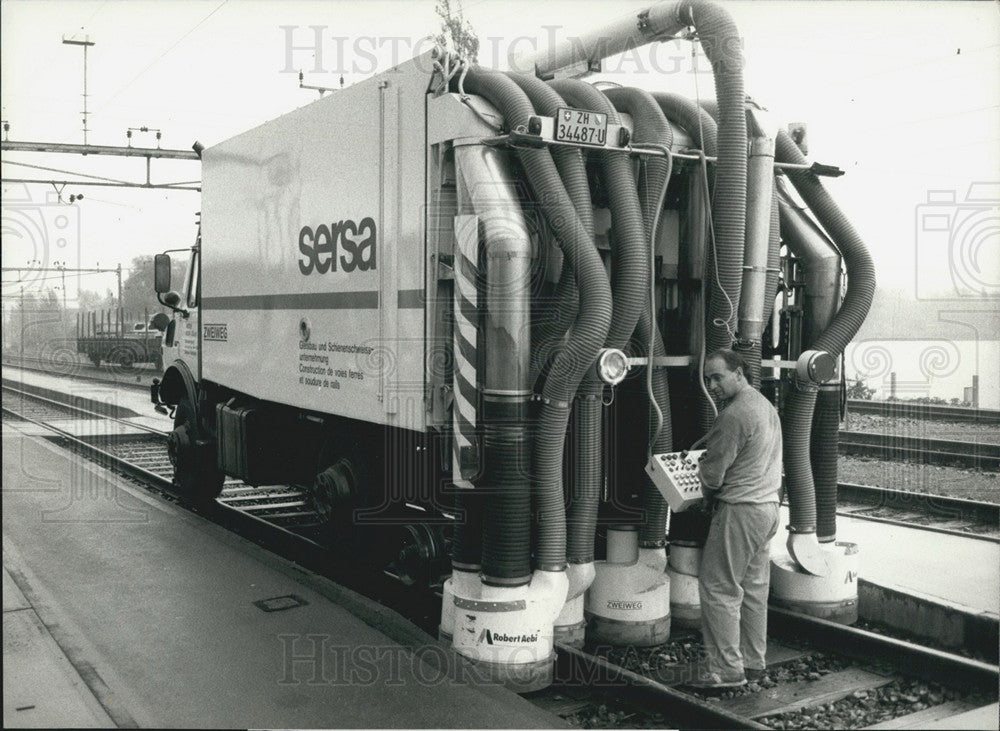 1990 Vacuum Cleaned Railway Tracks-Historic Images