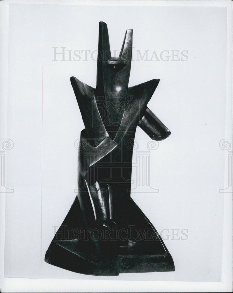 Press Photo King Solomon Statue Sculpture Artist Alexander Archipanke - Historic Images