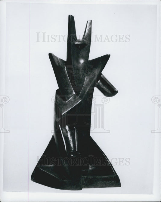 Press Photo King Solomon Statue Sculpture Artist Alexander Archipanke - Historic Images