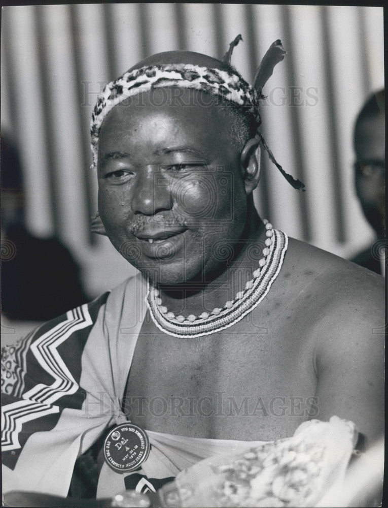 1973 Swaziland Prime Minister Prince Nakhosini Dlamini - Historic Images