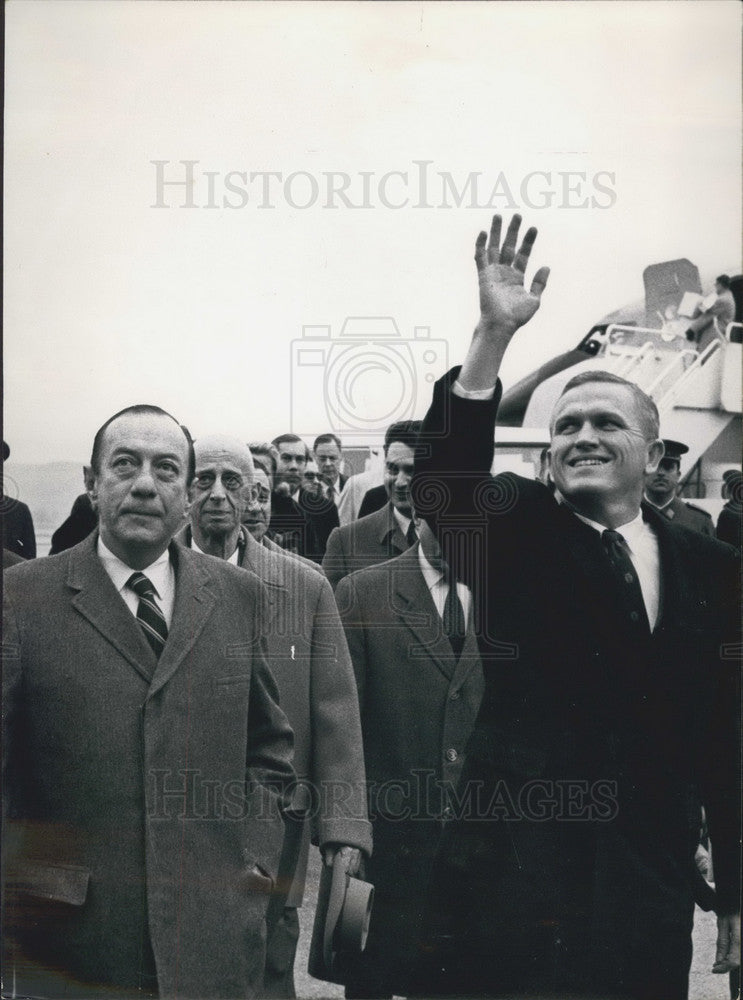 Astronaut Frank Borman Arriving In Madrid Spain  - Historic Images