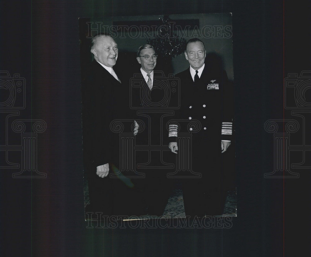 1956 Chiefs Of Staff Chairman Admiral Arthur Radford Germany Visit - Historic Images