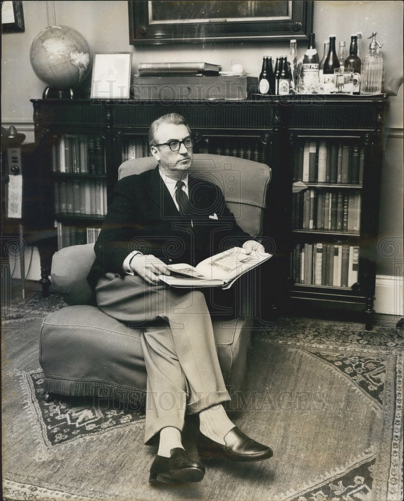 1963 Press Photo Norwich Union Insurance Group Director Lord Mancroft Library - Historic Images