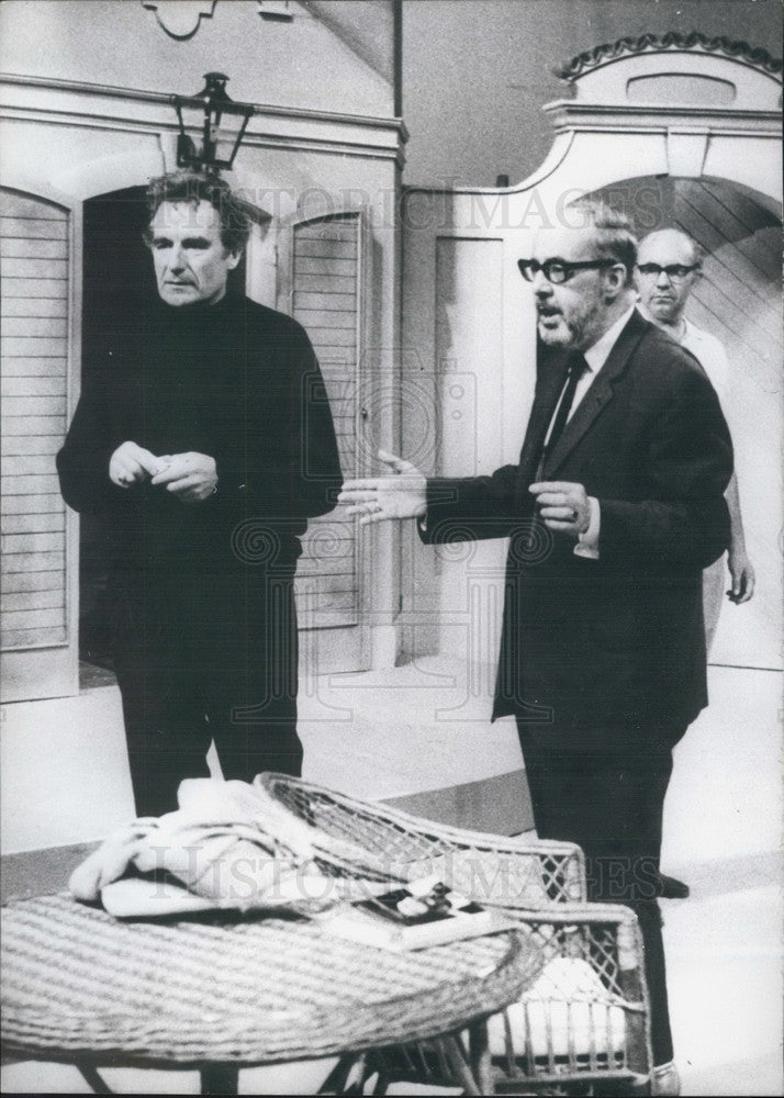 1971 Press Photo Salzburg Festival Director Gustav Manker Actor Romauld Pekny-Historic Images