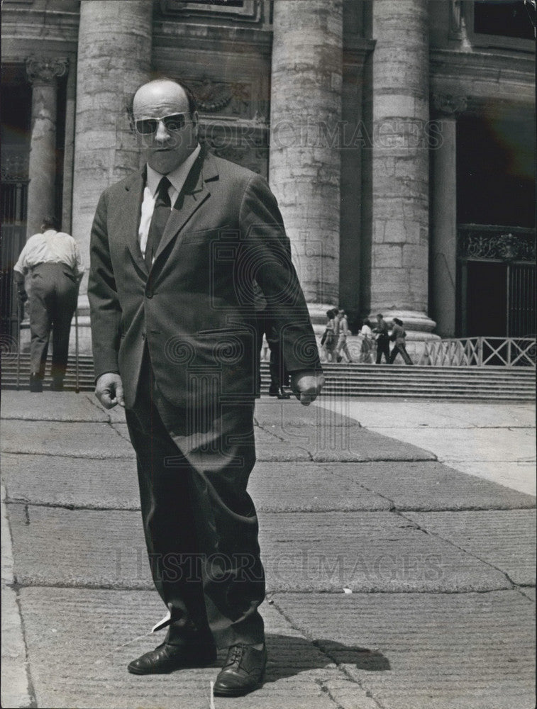 1964 Press Photo Sculptor Giacomo Manzu - Historic Images