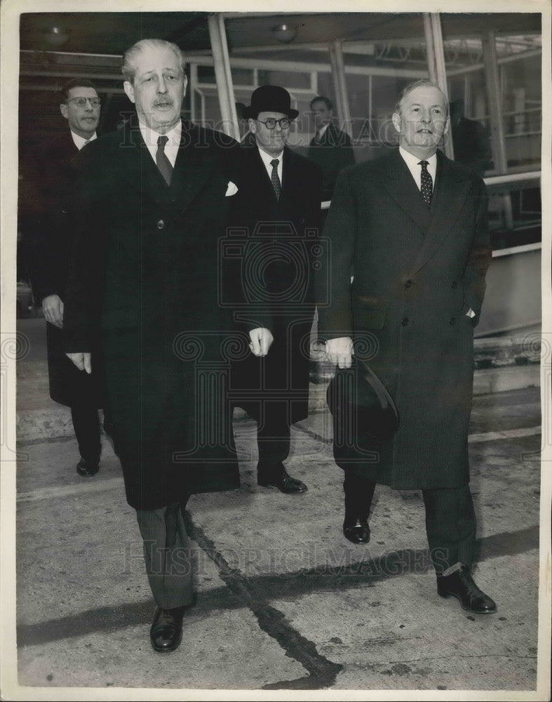 1957, Prime Minister Mr. Harold Macmillan &amp; Mr. Selwyn Lloyd - Historic Images