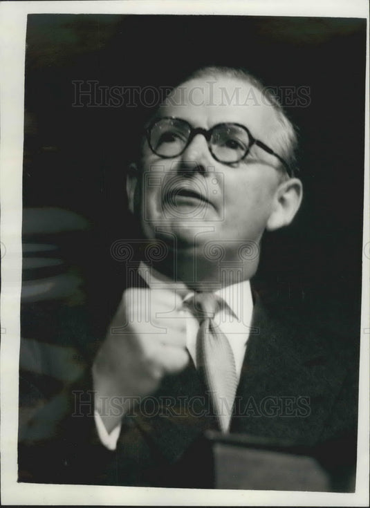 1957, Foreign Secretary Mr. Selwyn Lloyd During Conference - Historic Images